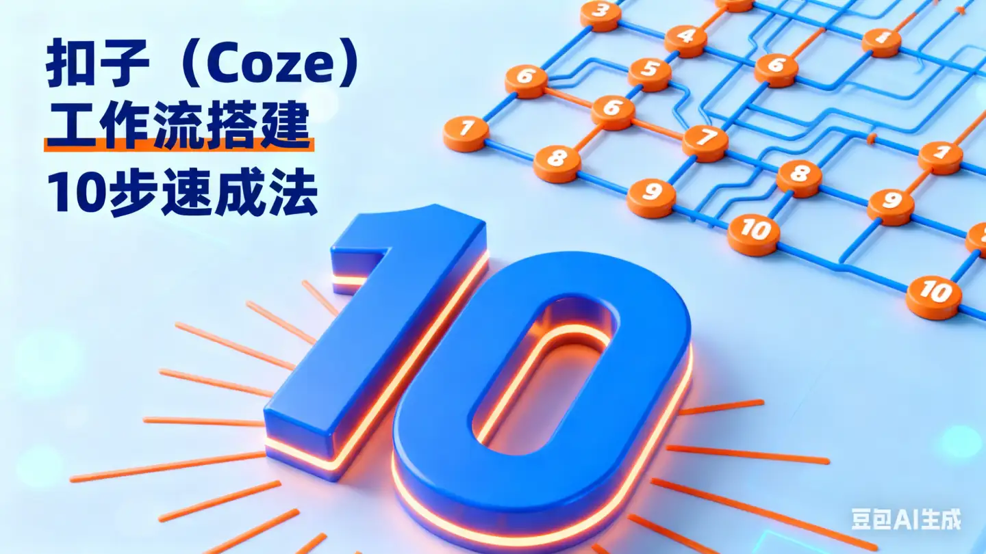 新手必看！扣子（Coze） 工作流搭建 10步速成法【超详细操作截图】